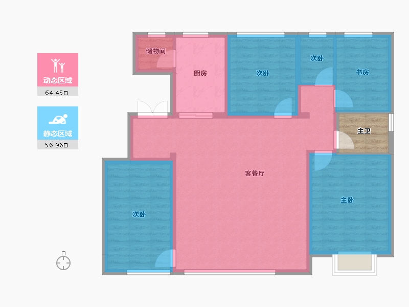 河北省-保定市-竞秀金茂悦-114.00-户型库-动静分区