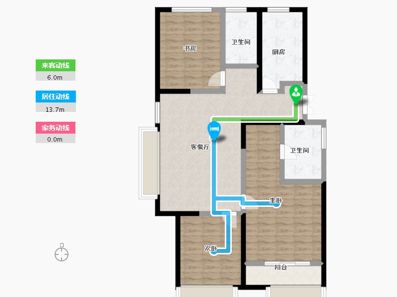 陕西省-西安市-白桦林溪-102.21-户型库-动静线