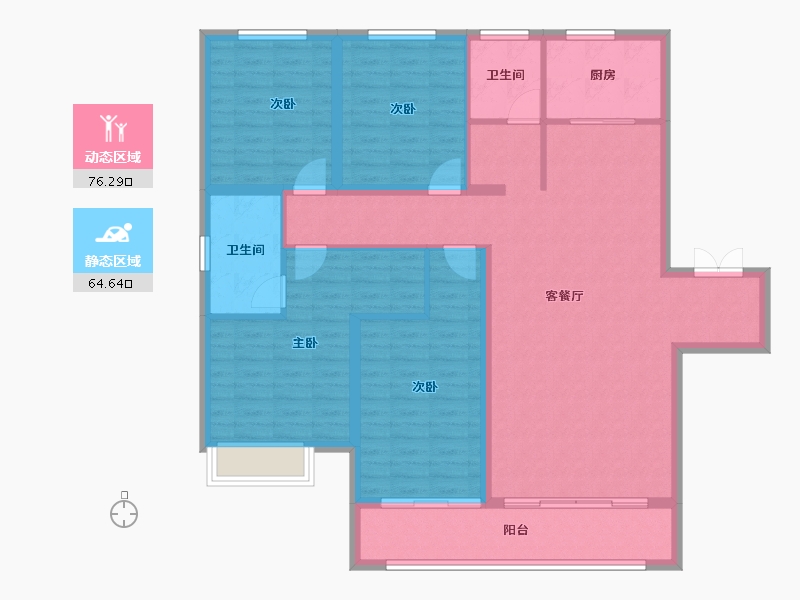 河北省-保定市-紫樾华庭-127.70-户型库-动静分区