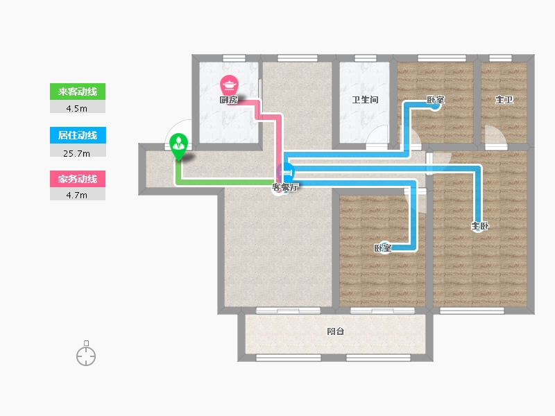 山东省-泰安市-华新时代公园-101.60-户型库-动静线