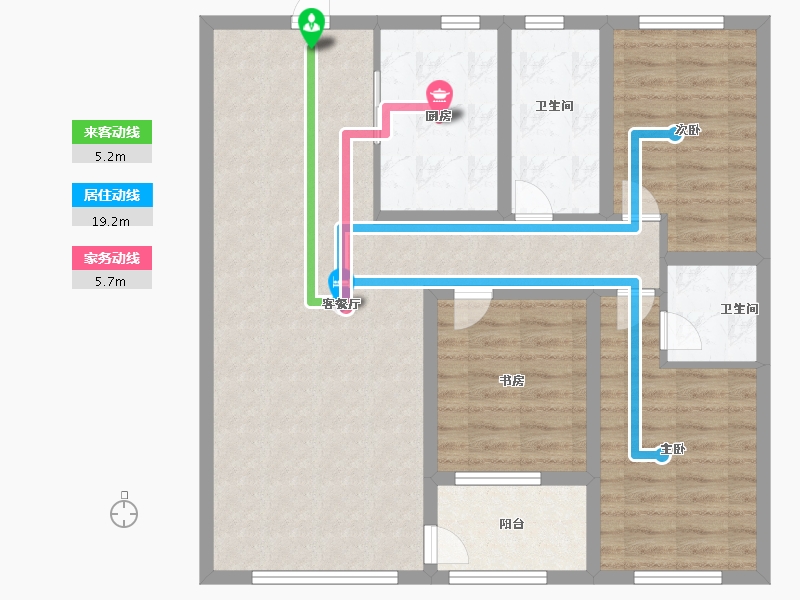 山东省-滨州市-翰庭学苑-96.16-户型库-动静线