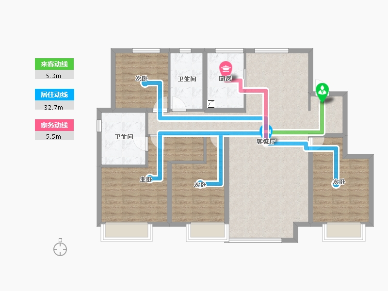 河北省-保定市-西湖铂悦山-120.14-户型库-动静线