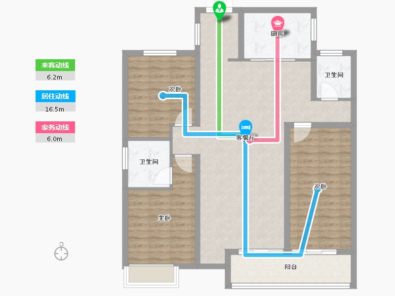 河北省-保定市-紫樾华庭-104.41-户型库-动静线