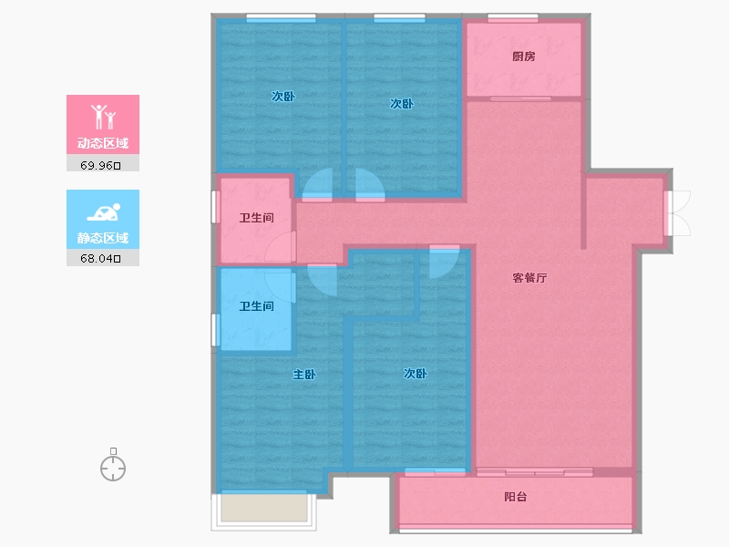 河北省-保定市-紫樾华庭-124.34-户型库-动静分区