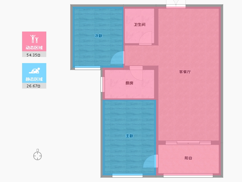 河北省-保定市-紫樾华庭-73.25-户型库-动静分区