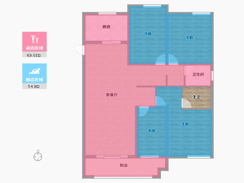 山东省-泰安市-华新新干线-115.21-户型库-动静分区