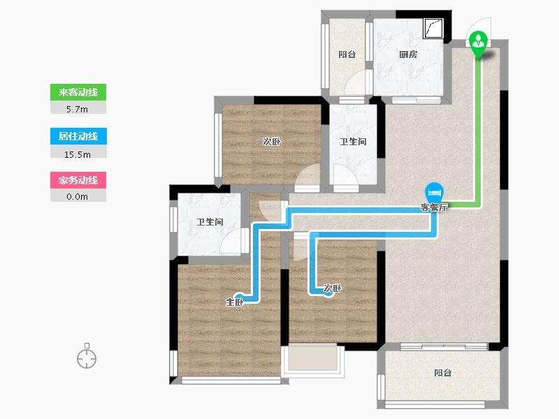 广西壮族自治区-梧州市-彰泰城-82.00-户型库-动静线