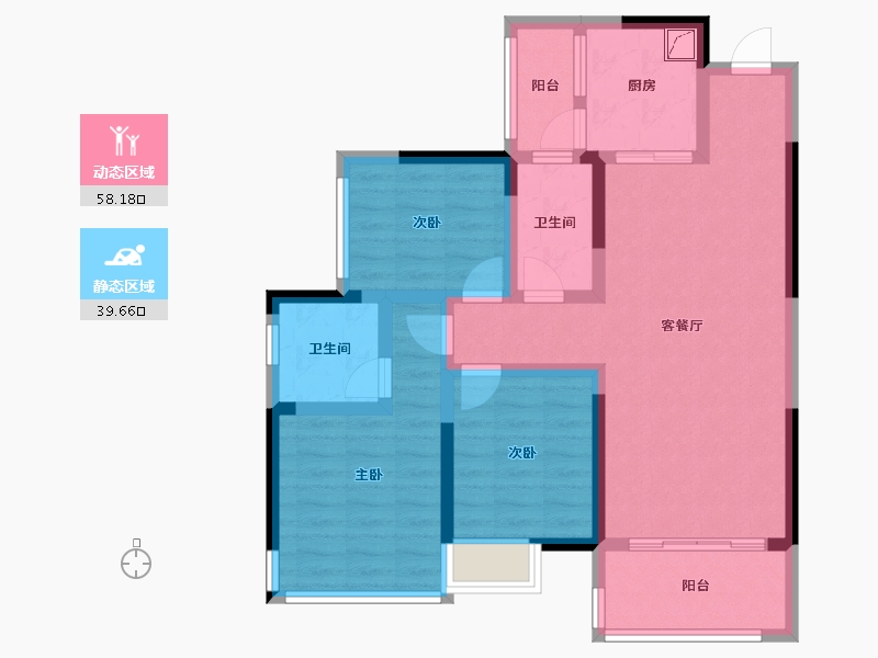 广西壮族自治区-梧州市-彰泰城-82.00-户型库-动静分区