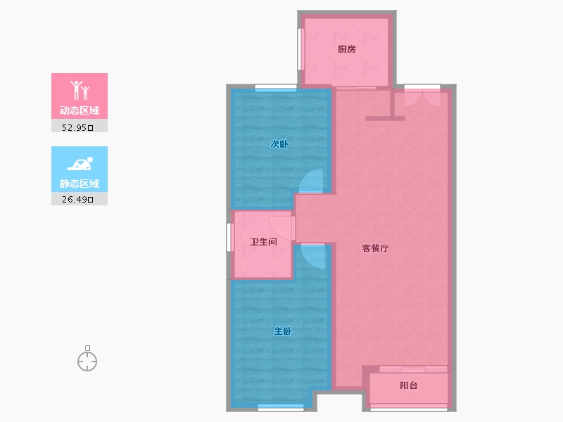 河北省-保定市-紫樾华庭-71.48-户型库-动静分区