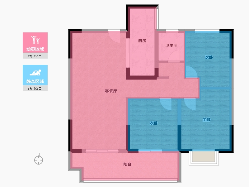 江苏省-盐城市-国投欧亚璟宸-92.05-户型库-动静分区