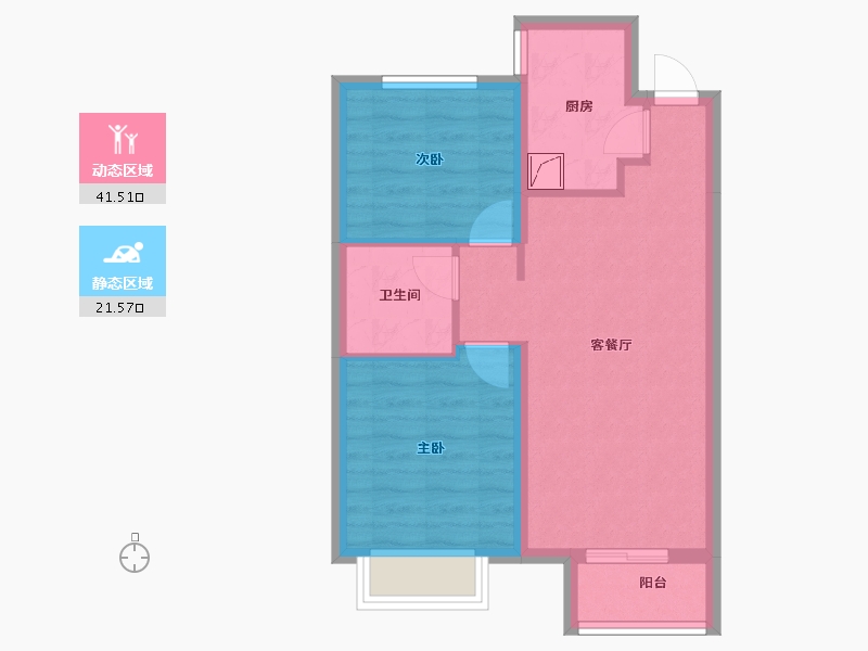 河北省-廊坊市-来康郡-63.74-户型库-动静分区