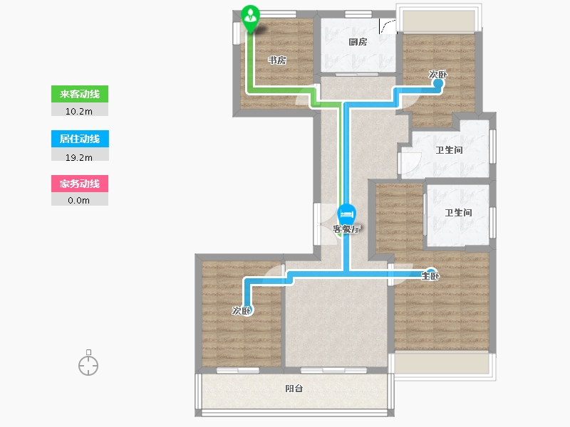 河北省-石家庄市-保利天汇-120.00-户型库-动静线