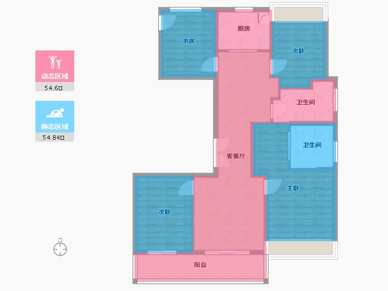 河北省-石家庄市-保利天汇-120.00-户型库-动静分区