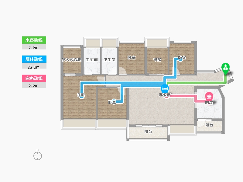 广东省-广州市-珠江花城-112.95-户型库-动静线