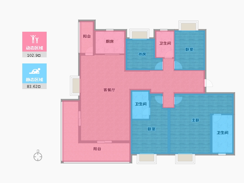 江苏省-苏州市-琴湖会客厅·琴萃雅院-168.00-户型库-动静分区