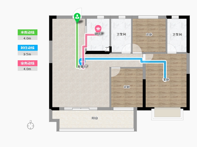 江西省-上饶市-上饶东投南昌城投学仕府-92.98-户型库-动静线