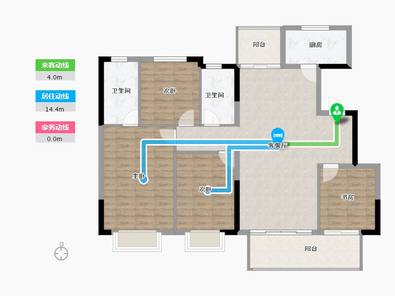 四川省-成都市-万达御湖龙湾-117.34-户型库-动静线