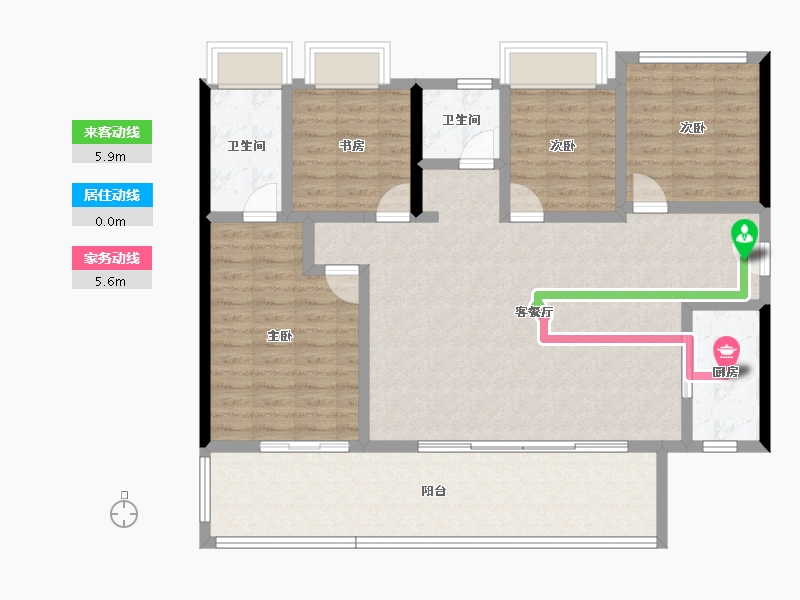 云南省-玉溪市-金科·集美玉溪-121.47-户型库-动静线