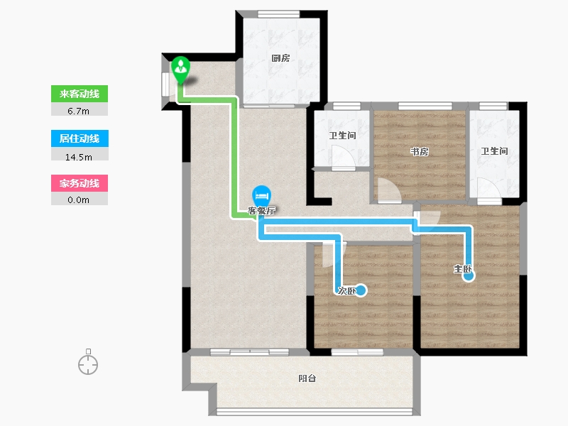 江苏省-盐城市-国投欧亚璟宸-102.87-户型库-动静线