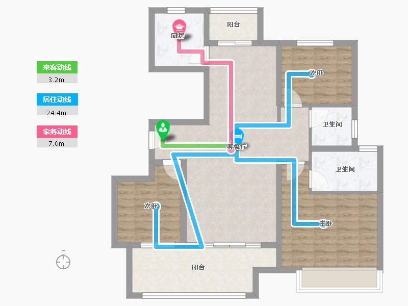 河南省-周口市-路港壹号院-93.90-户型库-动静线