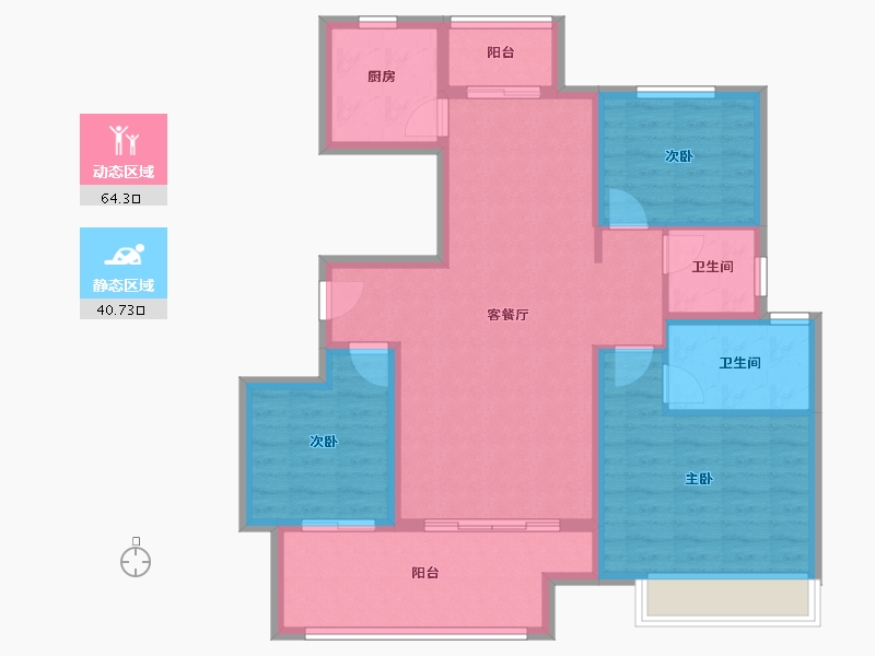 河南省-周口市-路港壹号院-93.90-户型库-动静分区