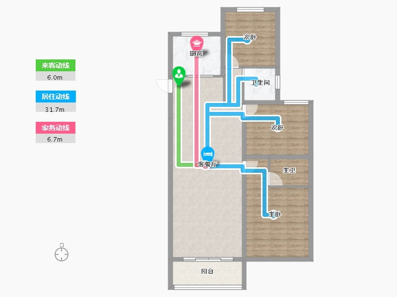 山东省-泰安市-华新新干线-96.07-户型库-动静线