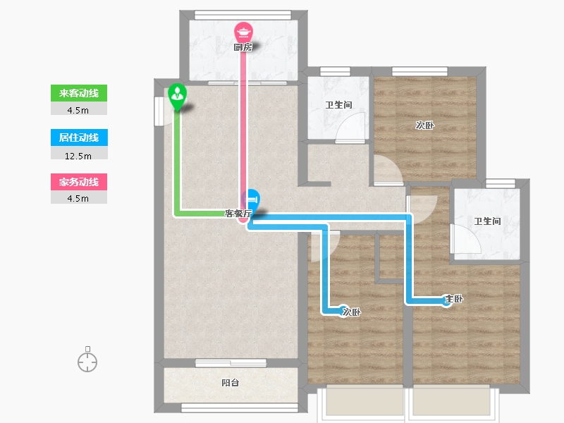 山西省-临汾市-未来城-98.00-户型库-动静线