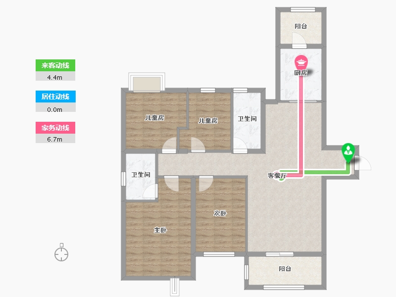 湖南省-株洲市-星合湘水湾-110.30-户型库-动静线