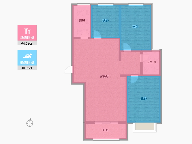 河北省-保定市-玉兰九赋-93.94-户型库-动静分区