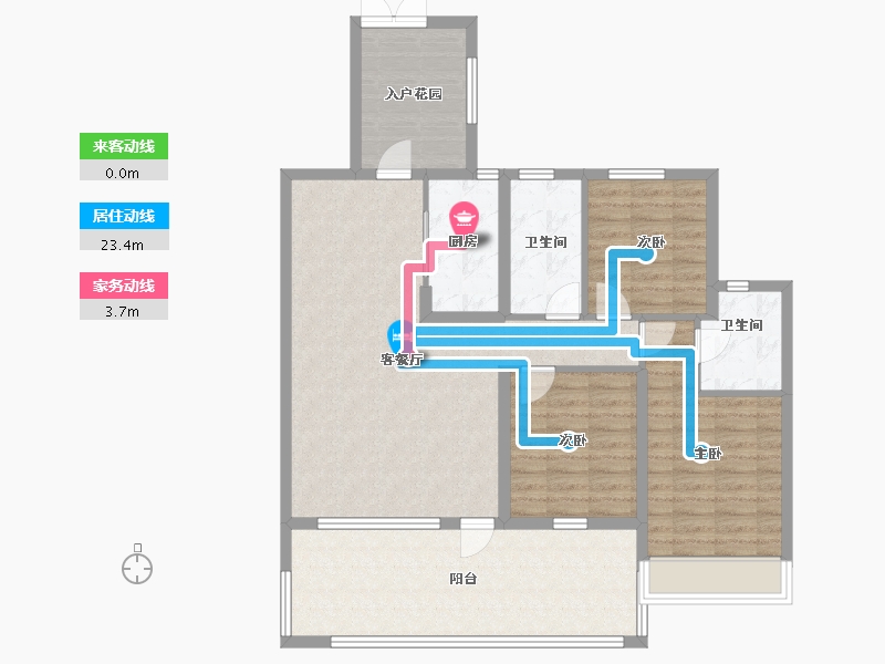 陕西省-咸阳市-云境天澄-107.49-户型库-动静线