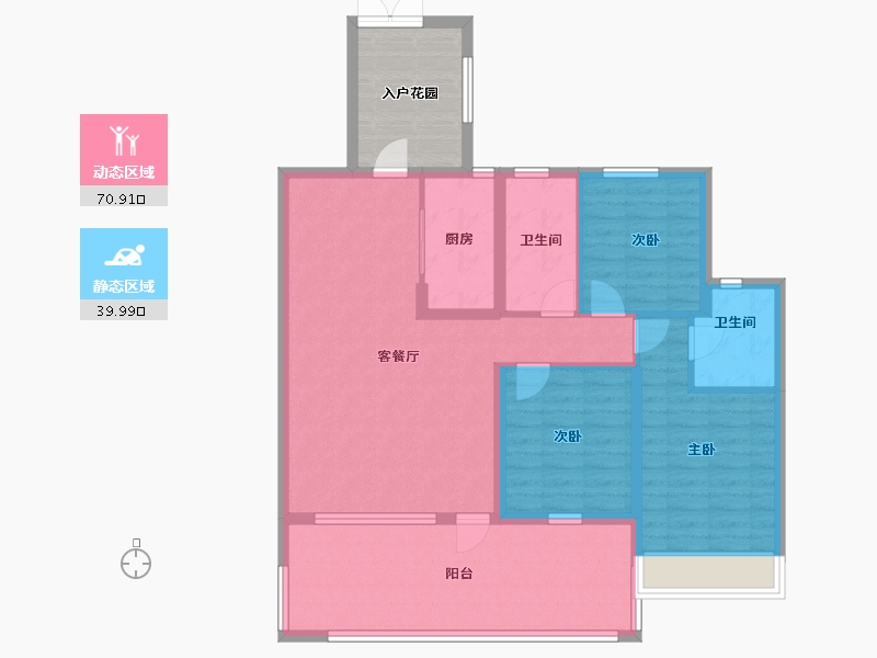 陕西省-咸阳市-云境天澄-107.49-户型库-动静分区