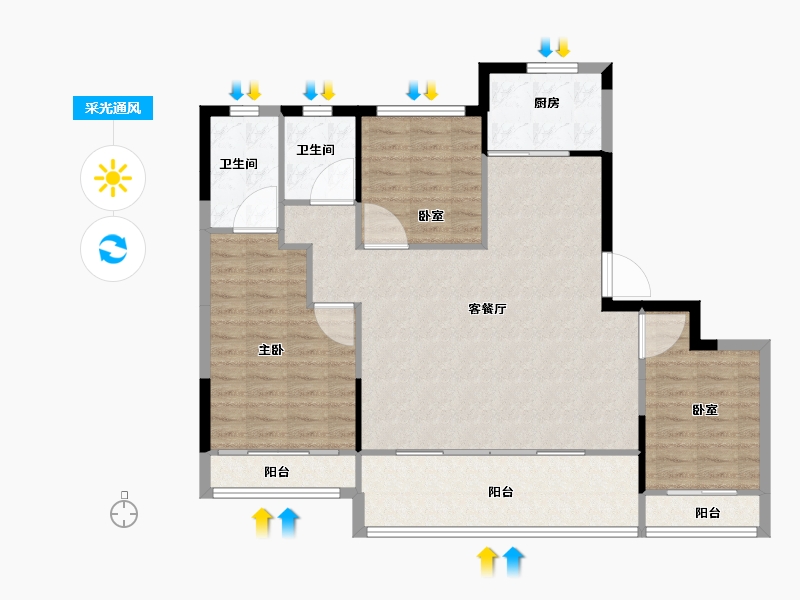 浙江省-温州市-江海云著-104.01-户型库-采光通风