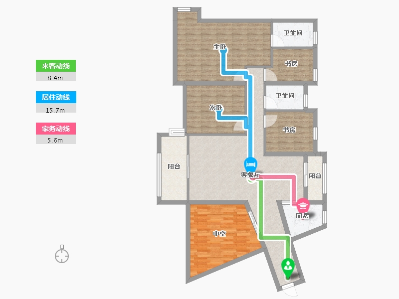 广东省-中山市-逸骏半岛-119.84-户型库-动静线