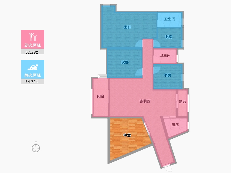 广东省-中山市-逸骏半岛-119.84-户型库-动静分区