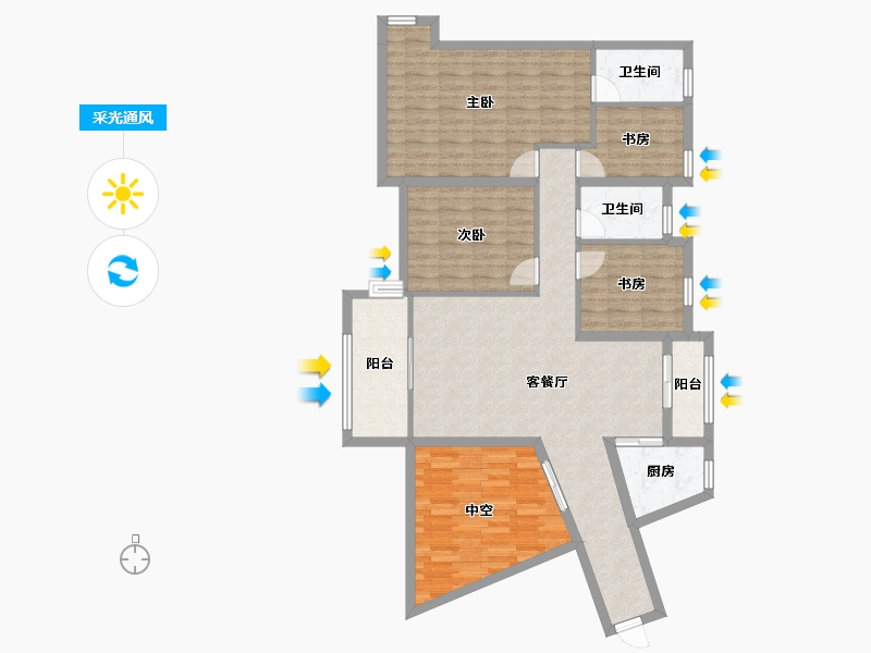 广东省-中山市-逸骏半岛-119.84-户型库-采光通风