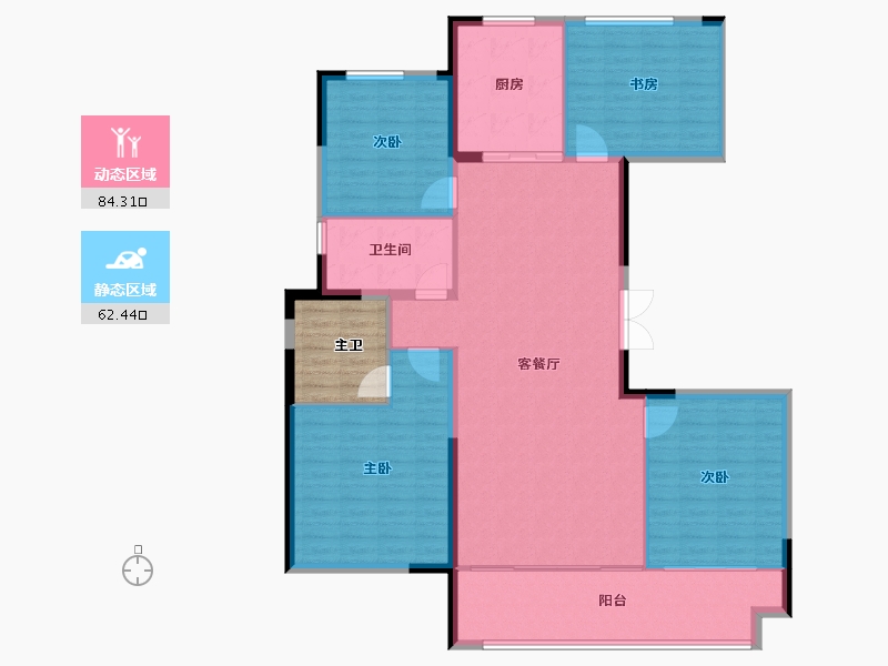 河北省-保定市-玉兰九赋-142.00-户型库-动静分区