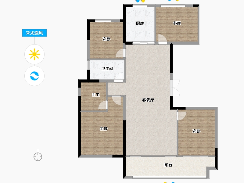 河北省-保定市-玉兰九赋-142.00-户型库-采光通风