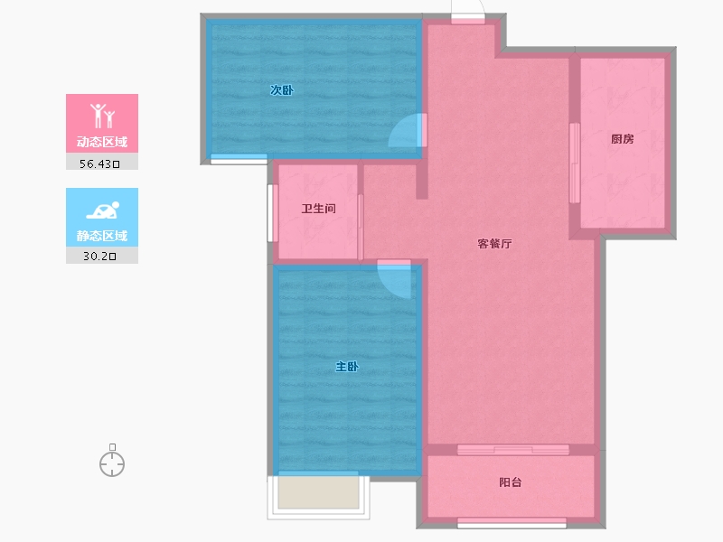 河北省-保定市-玉兰九赋-77.60-户型库-动静分区