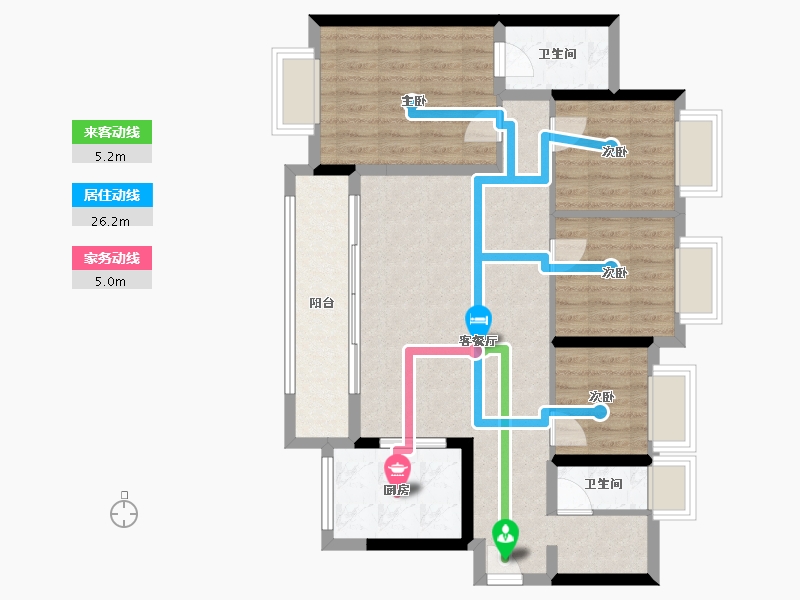 广东省-东莞市-丰泰酒店-88.70-户型库-动静线