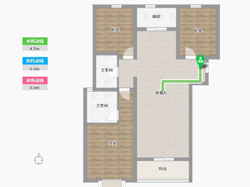 陕西省-西安市-盛唐长安-93.60-户型库-动静线