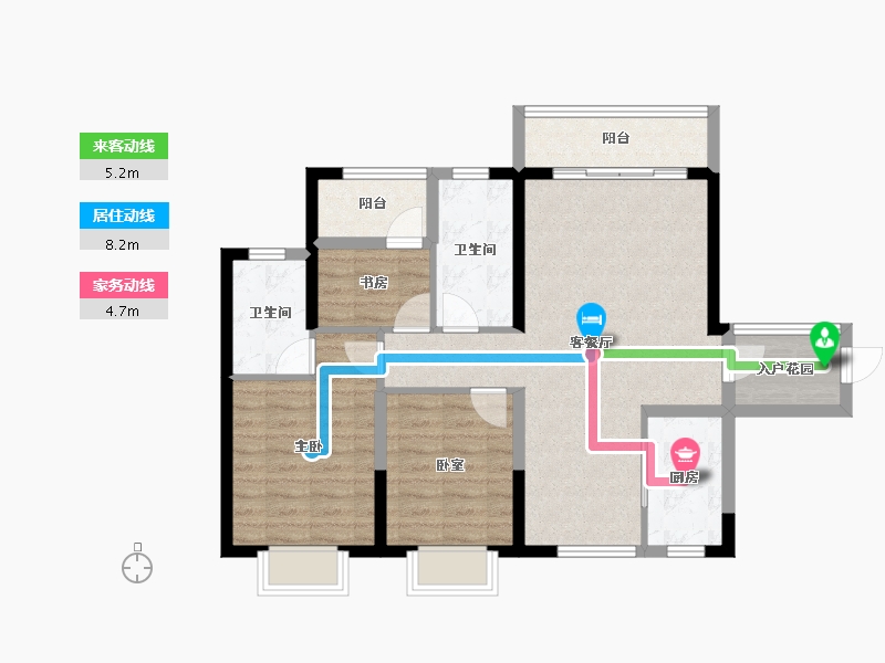 广东省-佛山市-中建壹品佛山建投誉湖-83.01-户型库-动静线