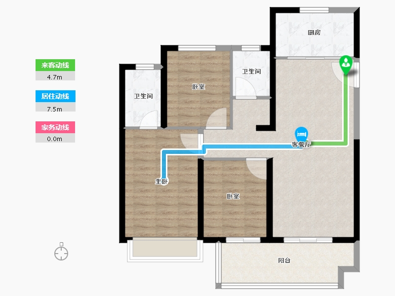 河南省-郑州市-招商美景美境-92.00-户型库-动静线