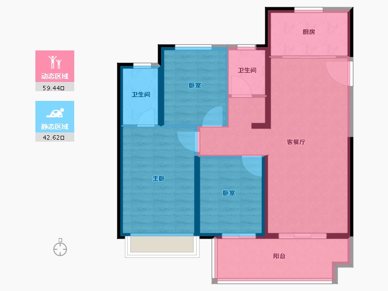 河南省-郑州市-招商美景美境-92.00-户型库-动静分区