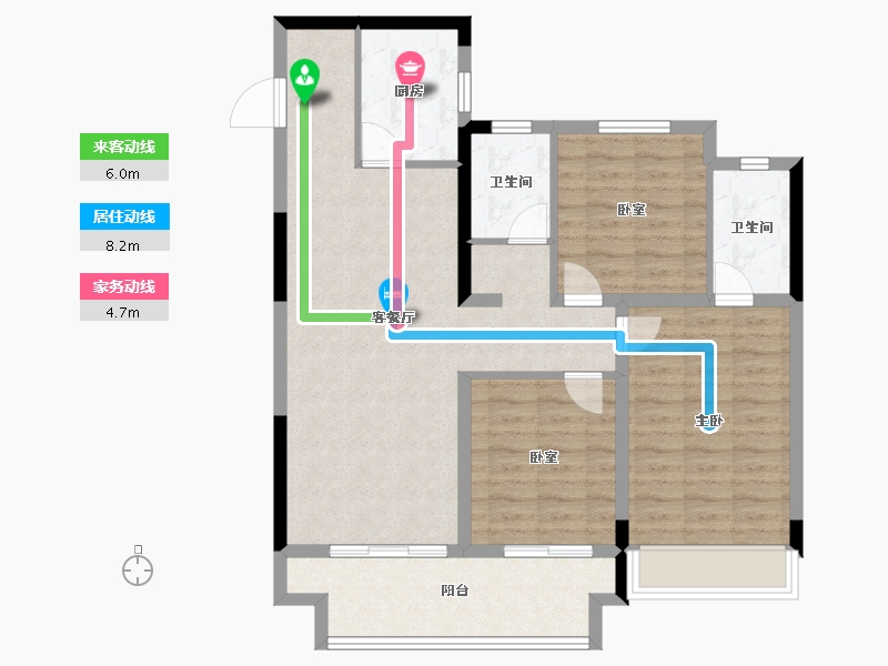 河南省-郑州市-正商博雅华庭-92.58-户型库-动静线