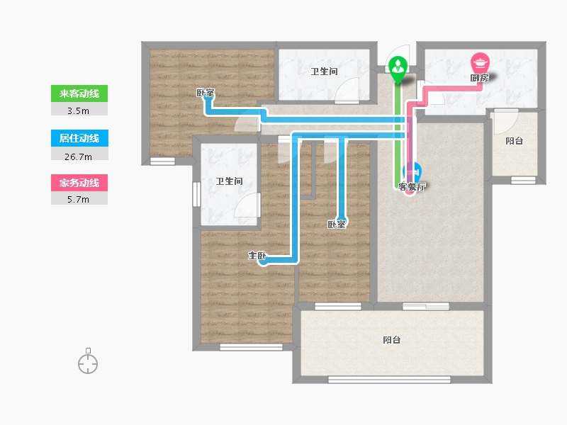 湖南省-株洲市-星合湘水湾-96.51-户型库-动静线