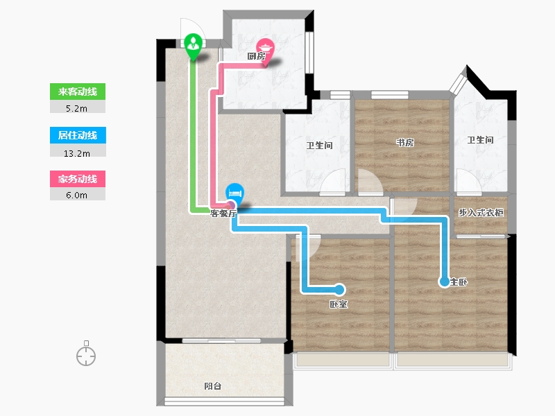 浙江省-温州市-江海云著-79.20-户型库-动静线