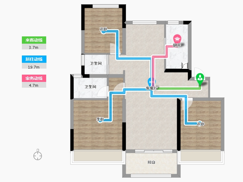 河南省-周口市-沈丘碧桂园-102.00-户型库-动静线