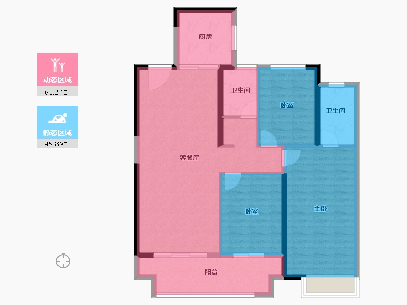 河南省-郑州市-美盛教育港湾-96.80-户型库-动静分区