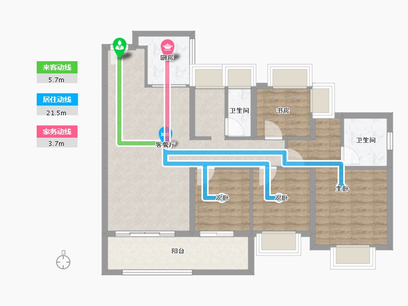 广东省-东莞市-丰泰酒店-87.57-户型库-动静线