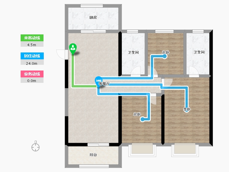 山东省-济南市-金科城-105.96-户型库-动静线